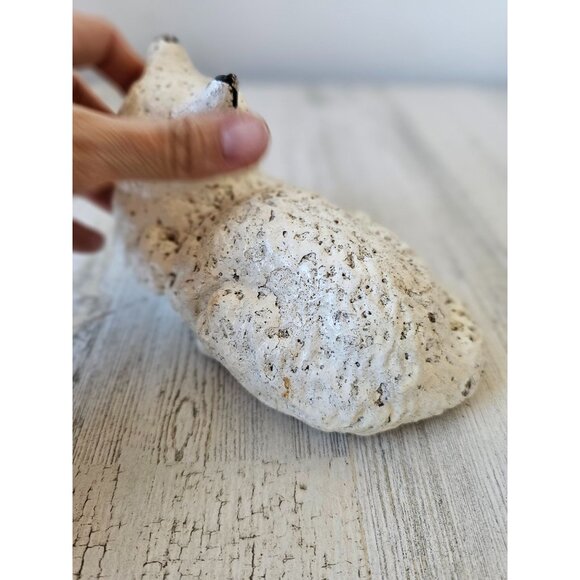 Vintage plaster tabby‎ white cat kitten lifelike - Picture 7 of 8